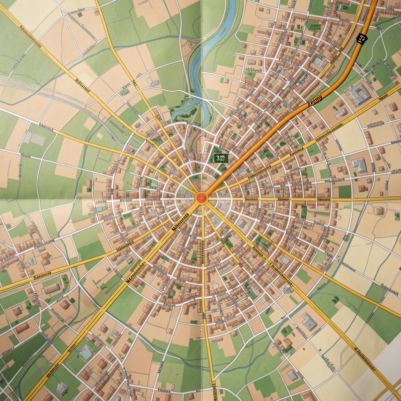 Mapa Žiliny s vyznačenou ulicou Národná 32